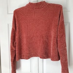 Burnt Orange Polyester Sweater